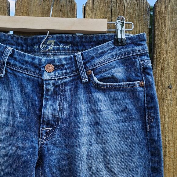 7 For all Man Kind Jeans Unique. Distressed hem Size 27 - Picture 4 of 6